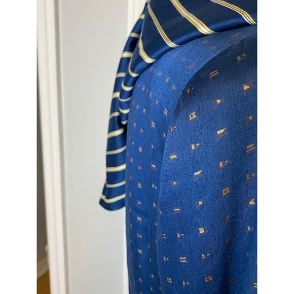 80s Vintage Platinum by Dorothy‎ Schoelen Cropped Navy blue Jacket sailor collar - Picture 7 of 10